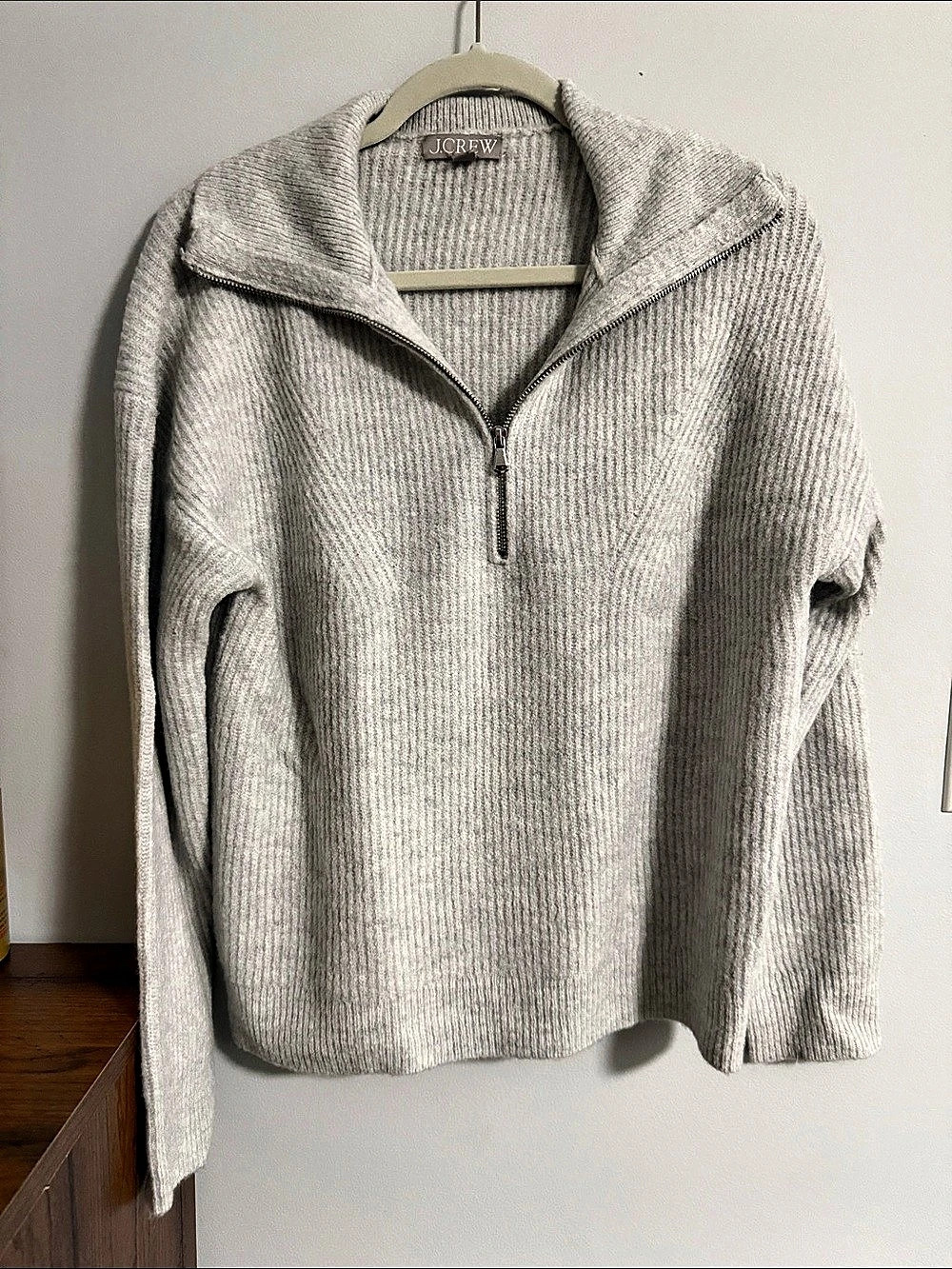 J.CREW Gray Half-Zip